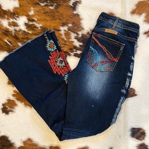 Cowgirl Tuff Co. aztec rocks jeans